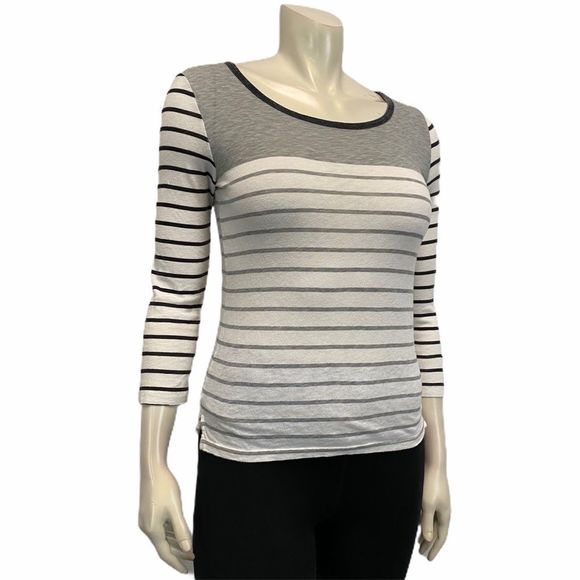 J. Crew Stripe Long Sleeve Top Blouse XS - Picture 4 of 5